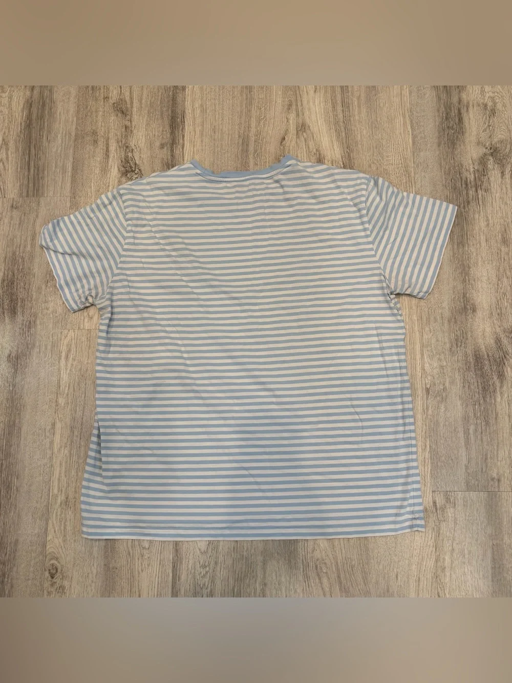 Polo Ralph Lauren Blue White Striped Cotton‎ Tee Shirt XL
